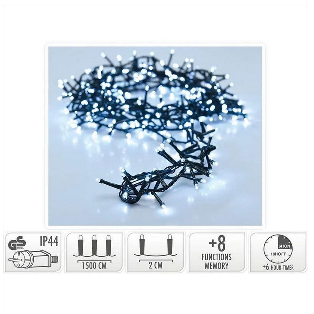 Koopman Micro Cluster 750 Led Lights  White Spool