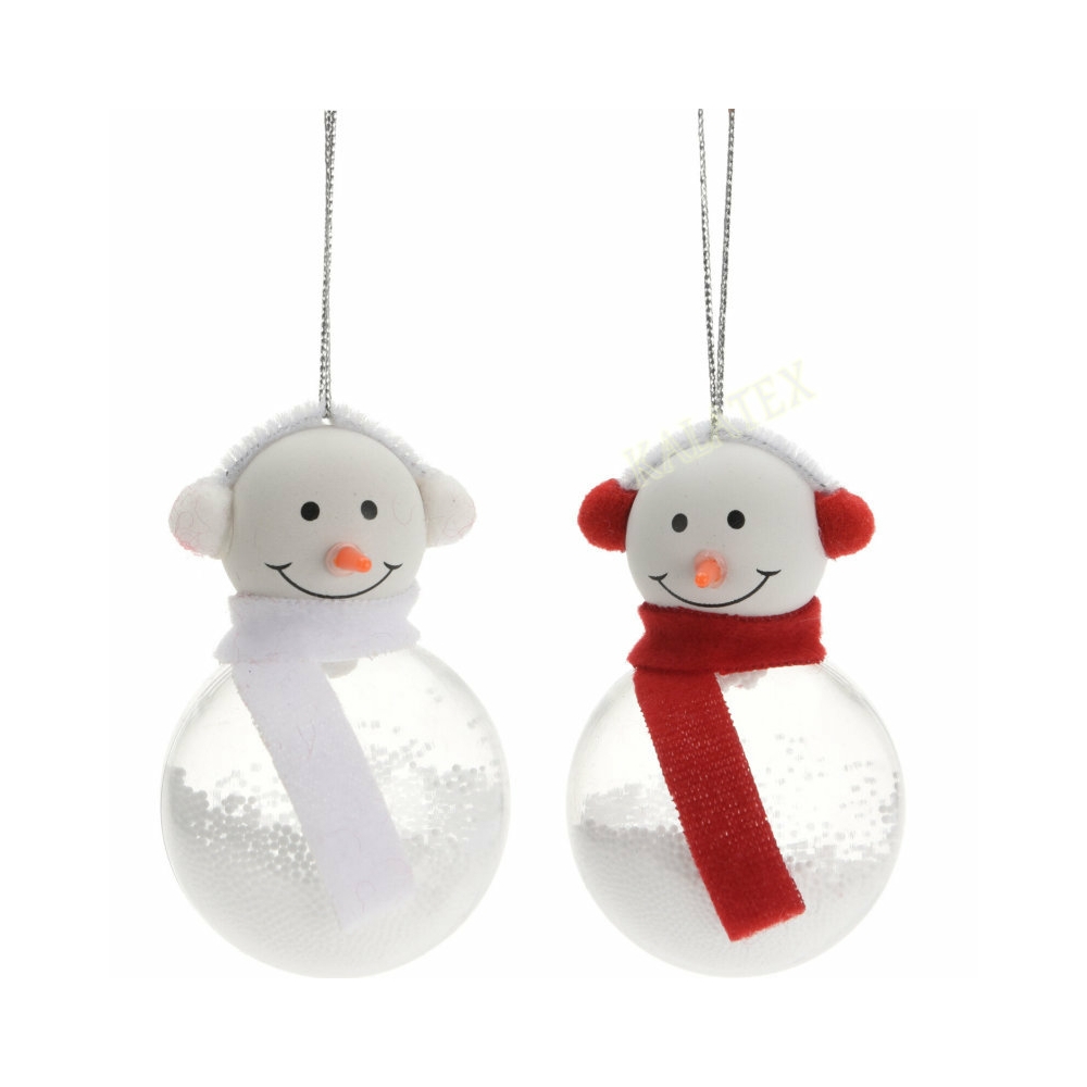 Koopman Snowman Hang Deco 5X5X9Cm 6Ass