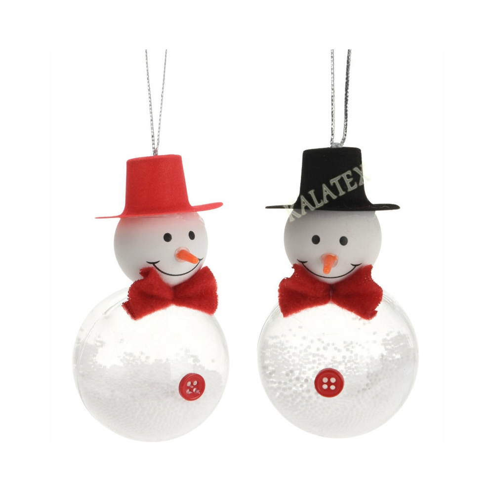 Koopman Snowman Hang Deco 5X5X9Cm 6Ass