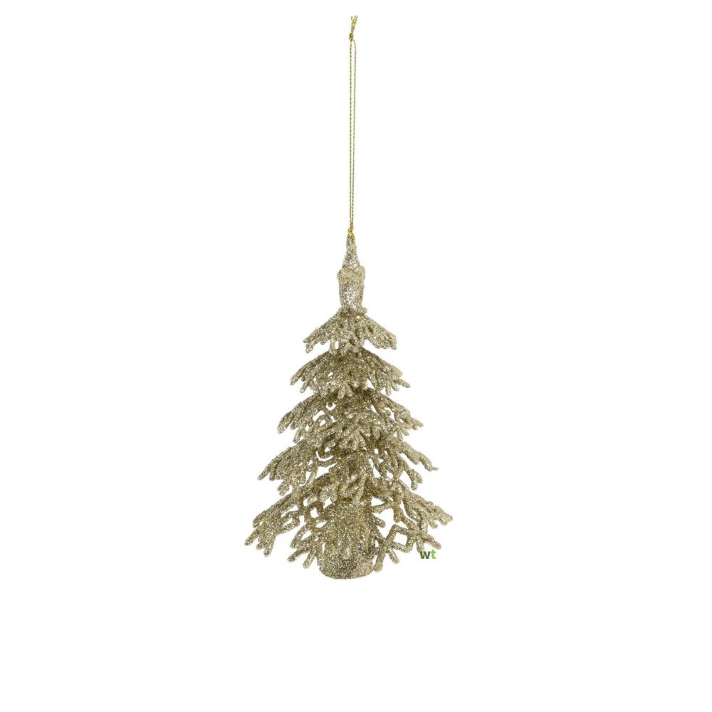 Koopman Hang Deco Xmas Tree 16Cm Gold