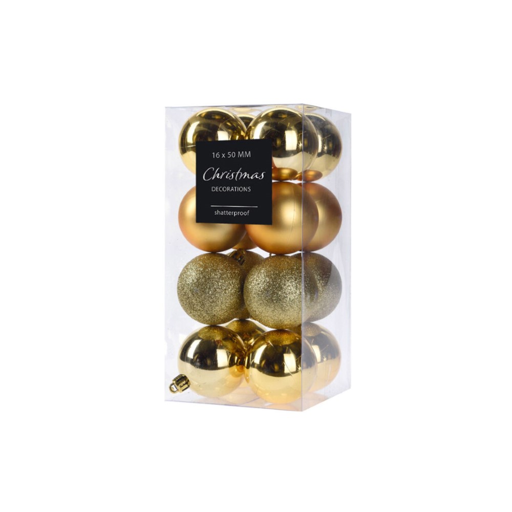 Koopman Xmas Ball 16X 50Mm Gold