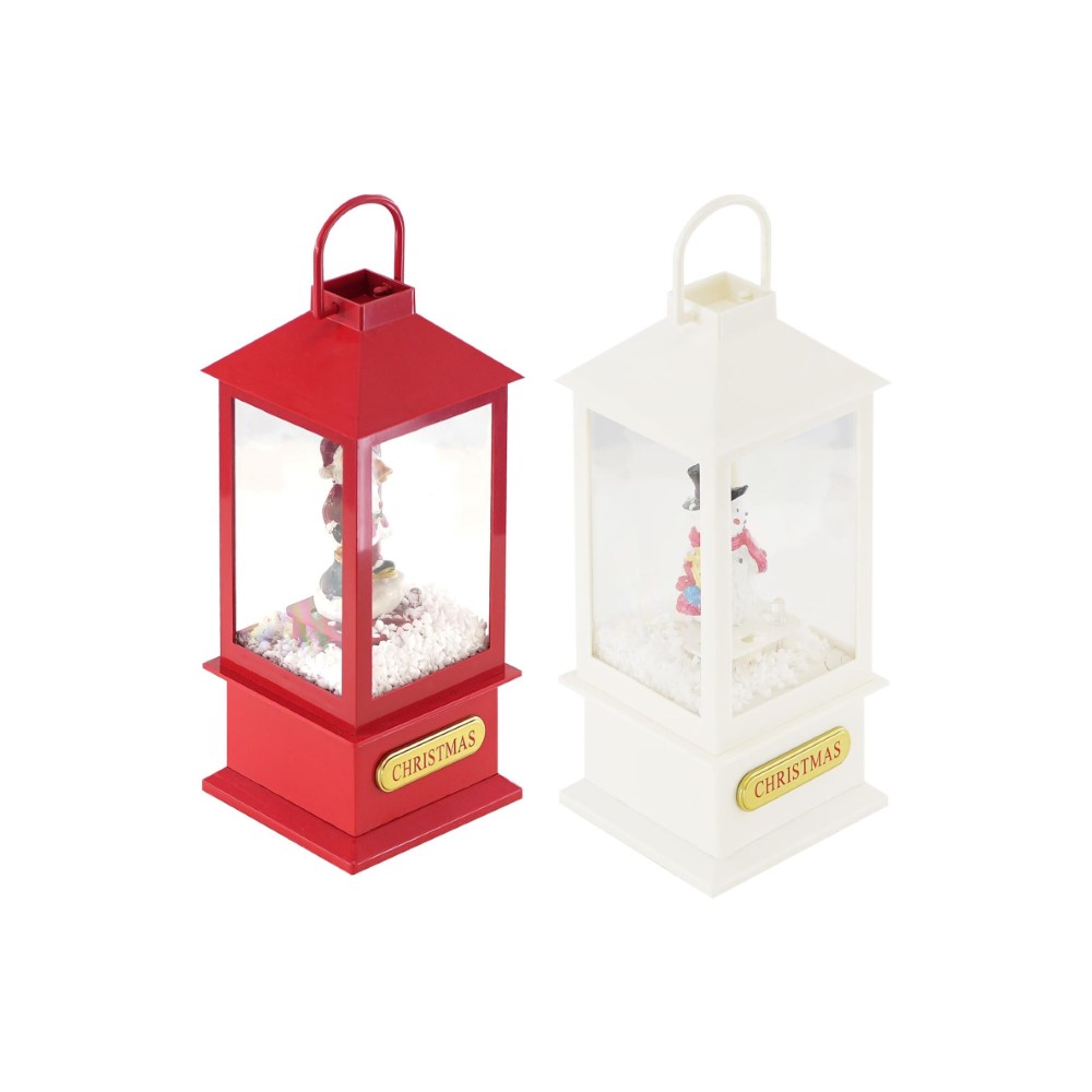 Koopman Lantern With Xmas Figure 23Cm
