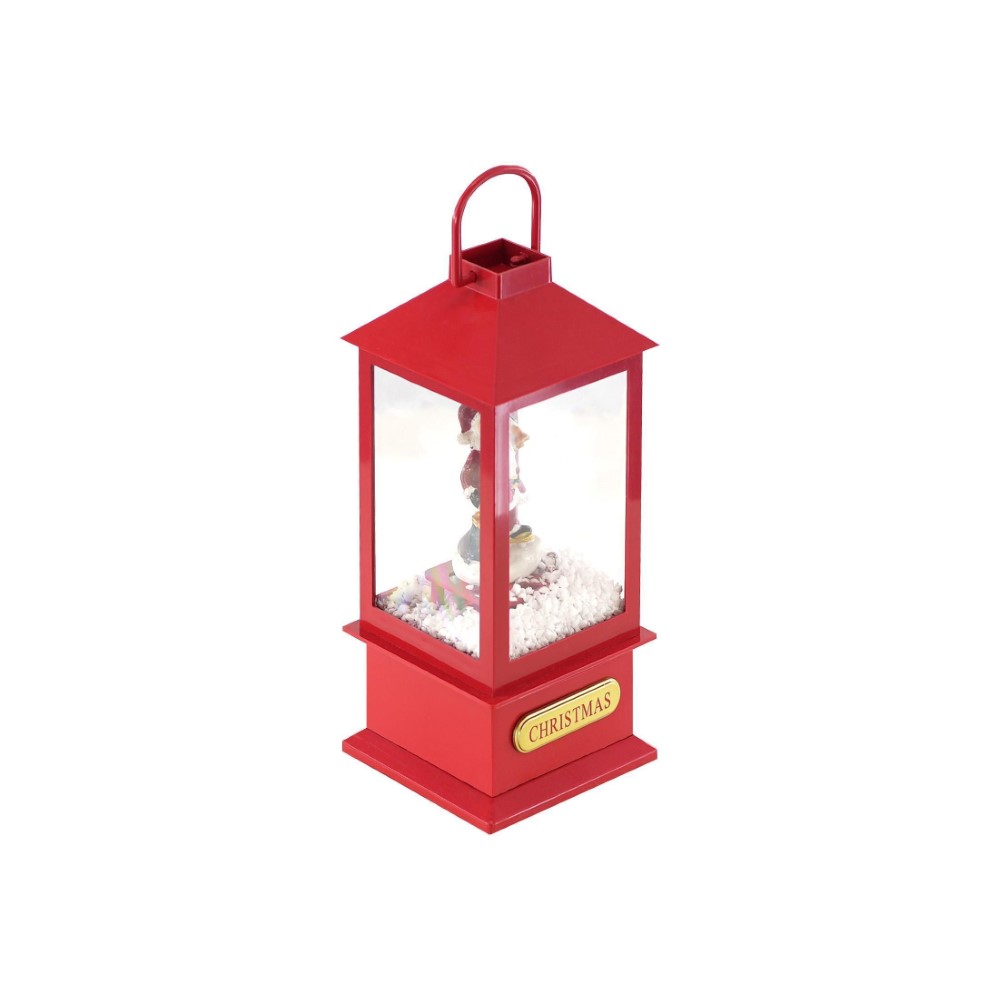 Koopman Lantern With Xmas Figure 23Cm