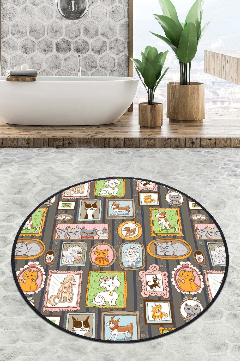 Chilai Callatte Round Mat