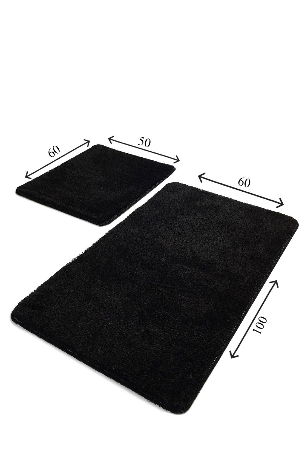 Chilai Overhead Black 60X100Cm 2-Pieces Mat