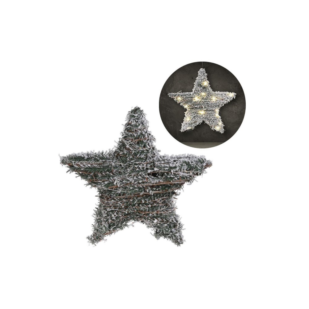 Koopman Star 20 Led Lights 30Cm Rotan W Snow