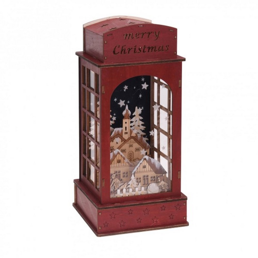 Koopman Lantern With Xmas Scene Led Lights