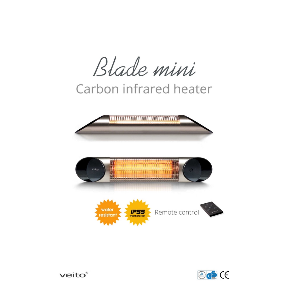 Veito Blade Mini Heater Silver 1200W