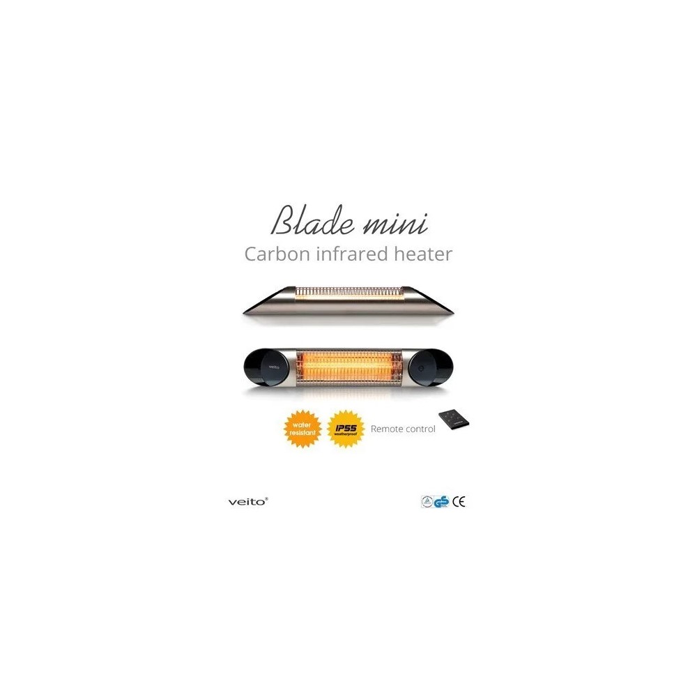 Veito Blade Mini Heater Silver 1200W