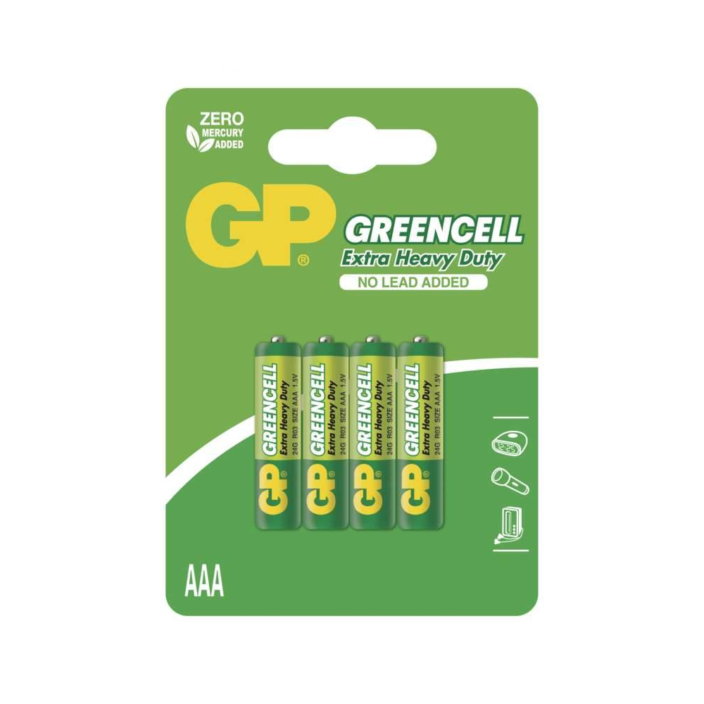 GP Gp Batteries Gp24G Greencell R03/1212/AAA