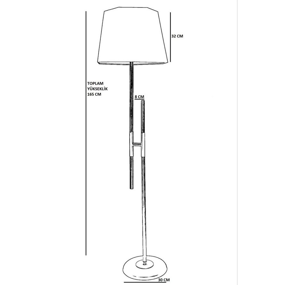 Lumexx Felix Black Floor Lamp With Hexagonal Black Lampshade