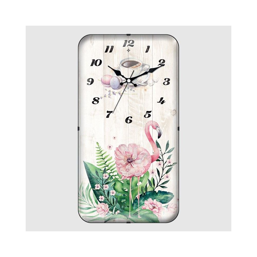 Galaxy Exclusive Flamingo Rectangular Curved Clock