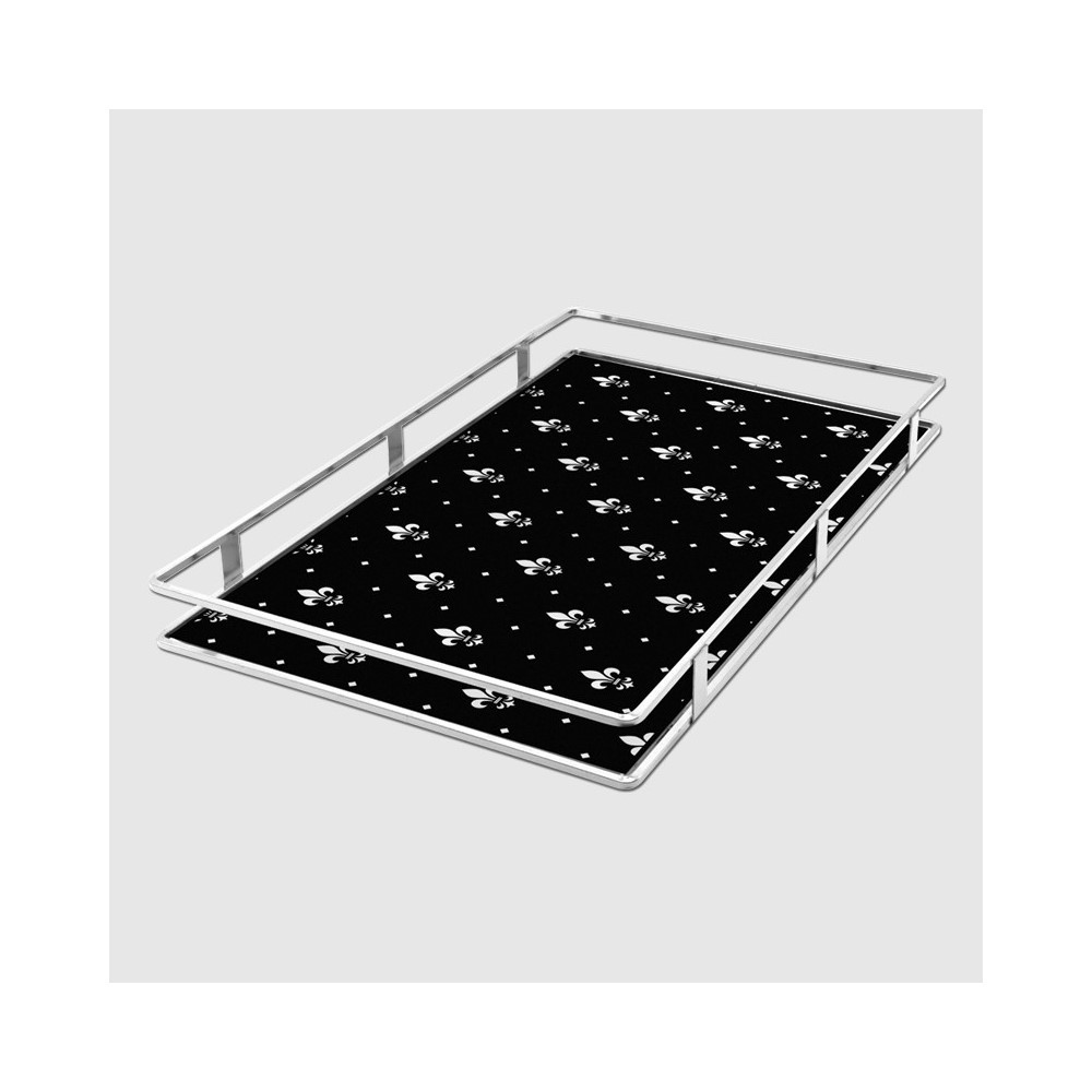 Galaxy Rectangular Silver Pattern 1 Tray 48.5*29.5 Cm