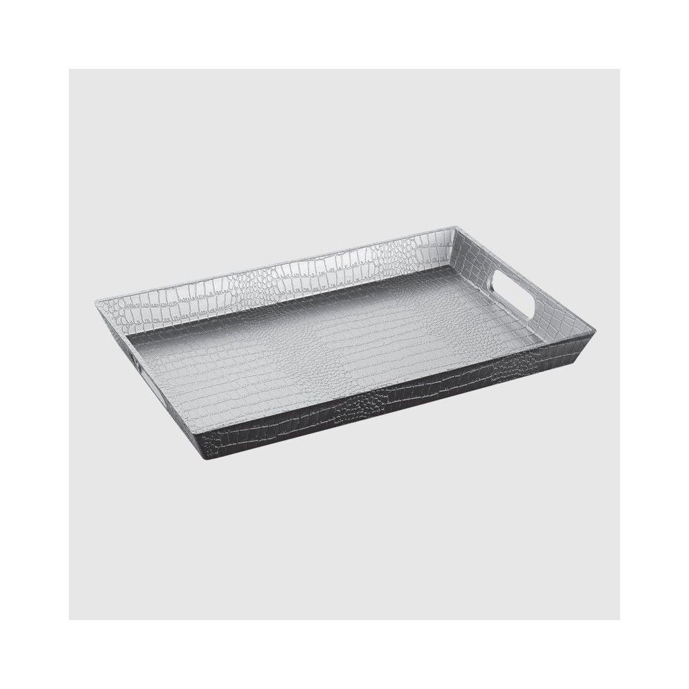 Galaxy Leather Pattern Tray-Grey