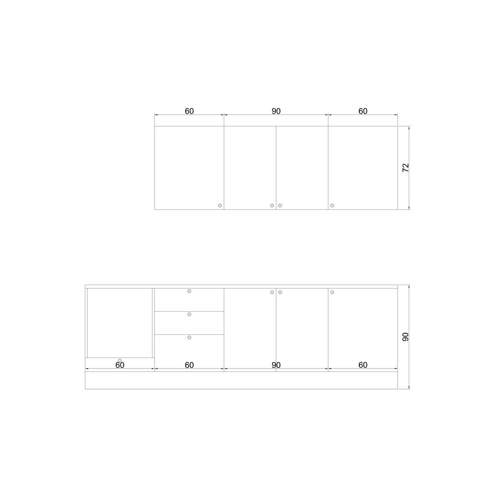 Fly Kitchen Karina Kitchen Cabinet 270 Cm
