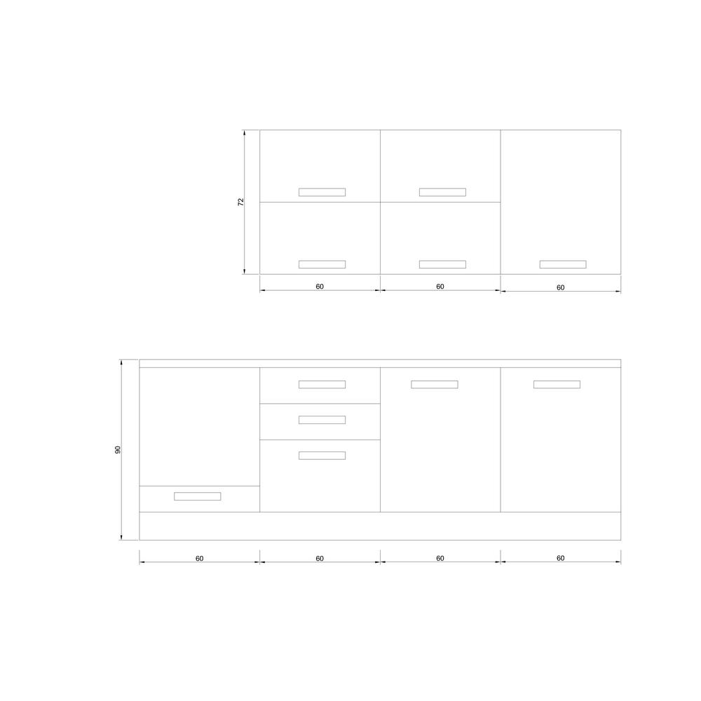 Fly Kitchen Vizon Kitchen Cabinet 240 Cm