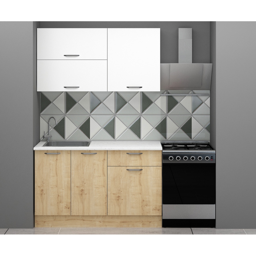 Simple Kitchen Cabinet 140 Cm