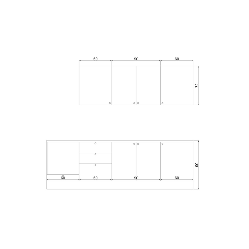 Fly Kitchen Greena Kitchen Cabinet 270 Cm