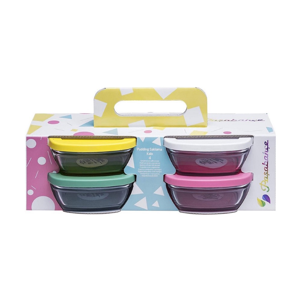 Pasabahce Storage Container Pudding Plastic Lid 310 Cc