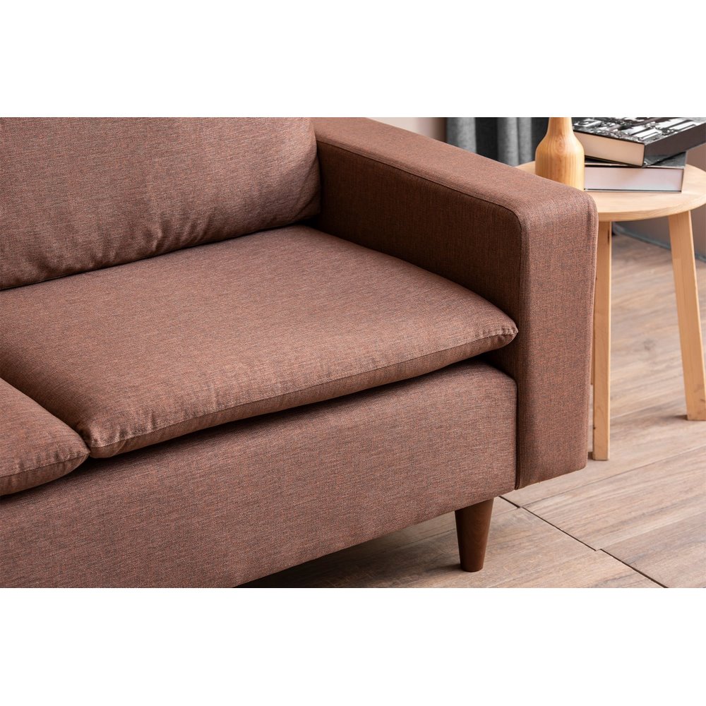 Futon Lungo Corner Sofa Set Brown - IN018