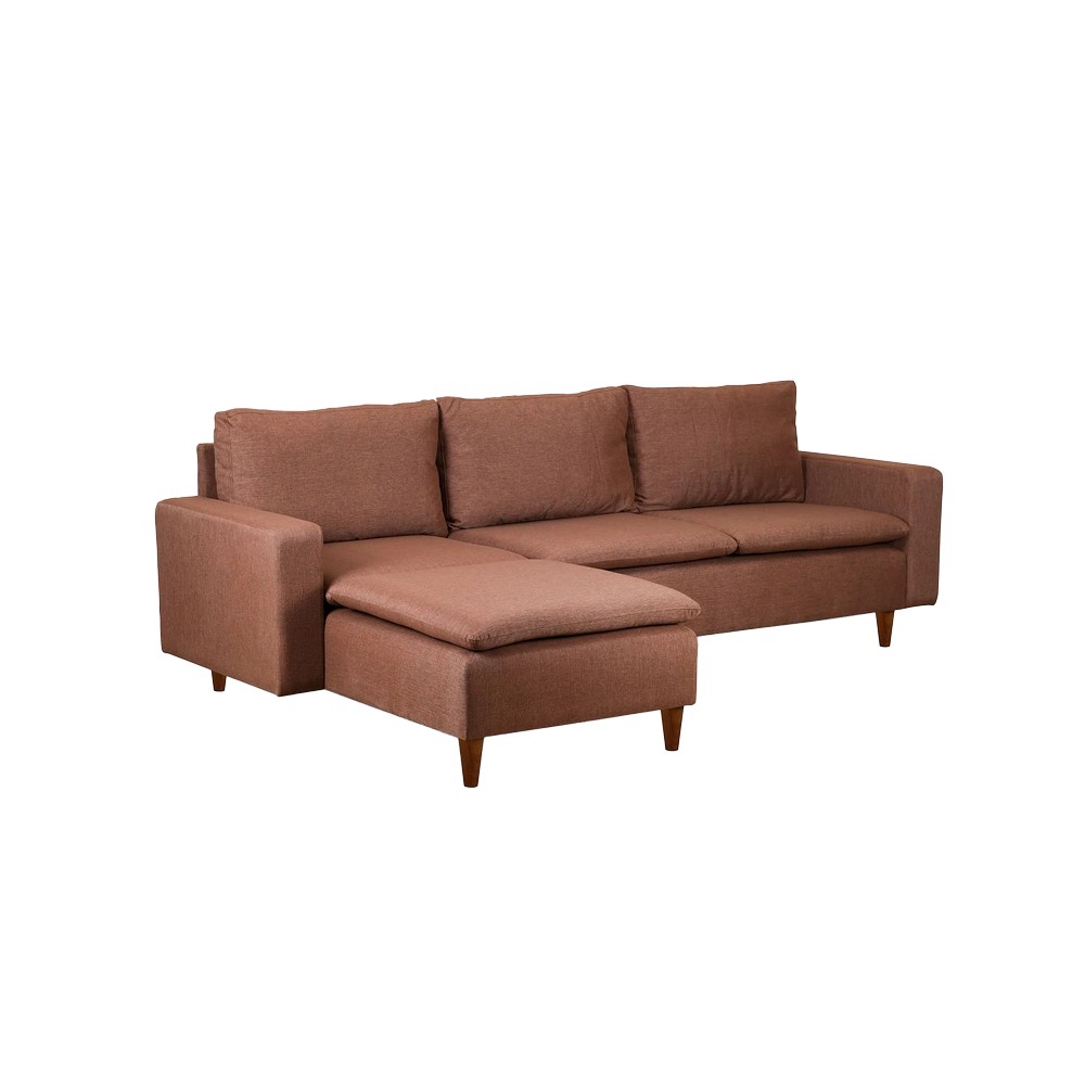 Futon Lungo Corner Sofa Set Brown - IN018