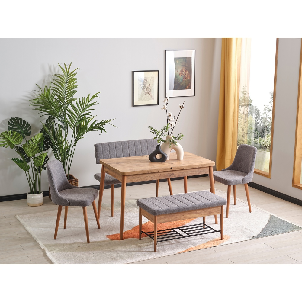 Evissa Lik Bench - Napoli and Atlantic Pine
