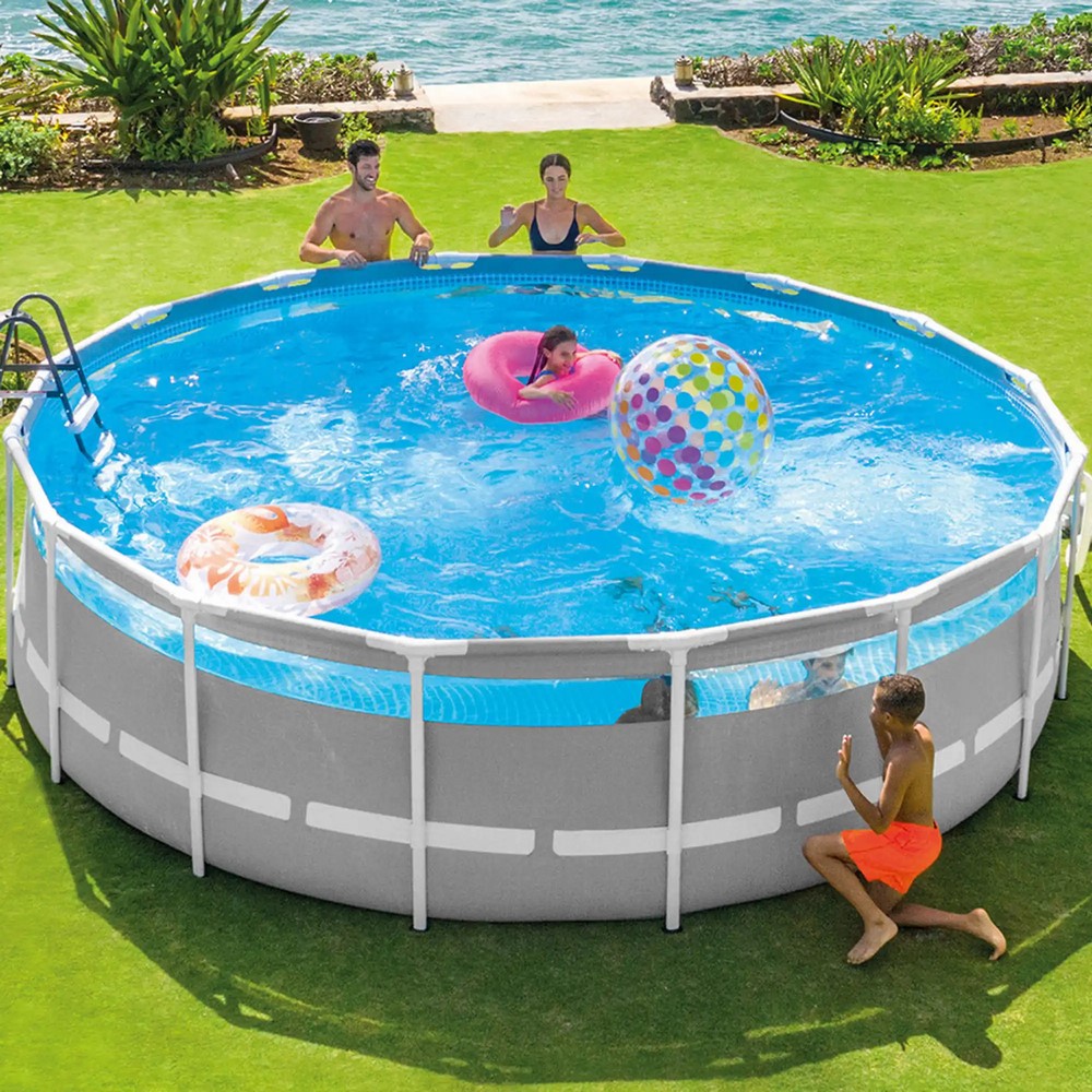 Intex Round Prism Frame Clearview Pool 4.88 x 1.22m