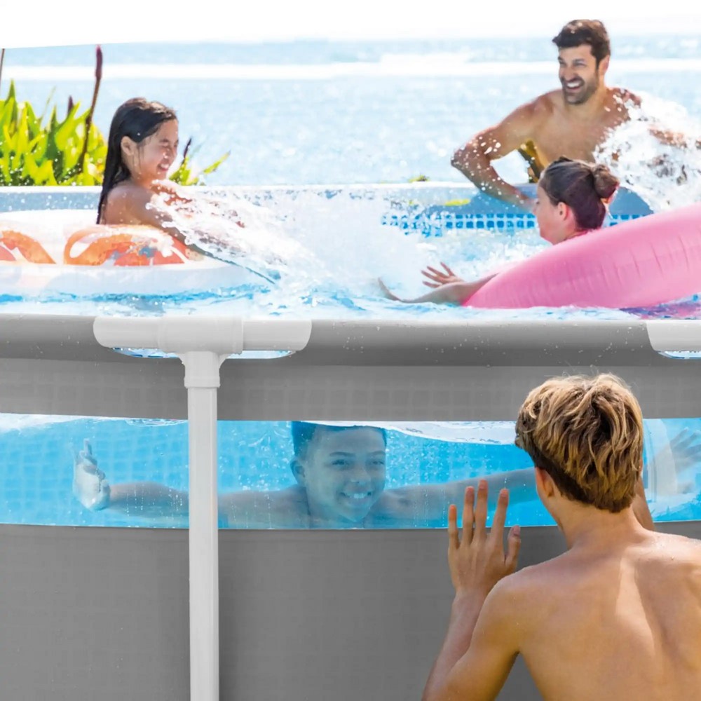 Intex Round Prism Frame Clearview Pool 4.88 x 1.22m