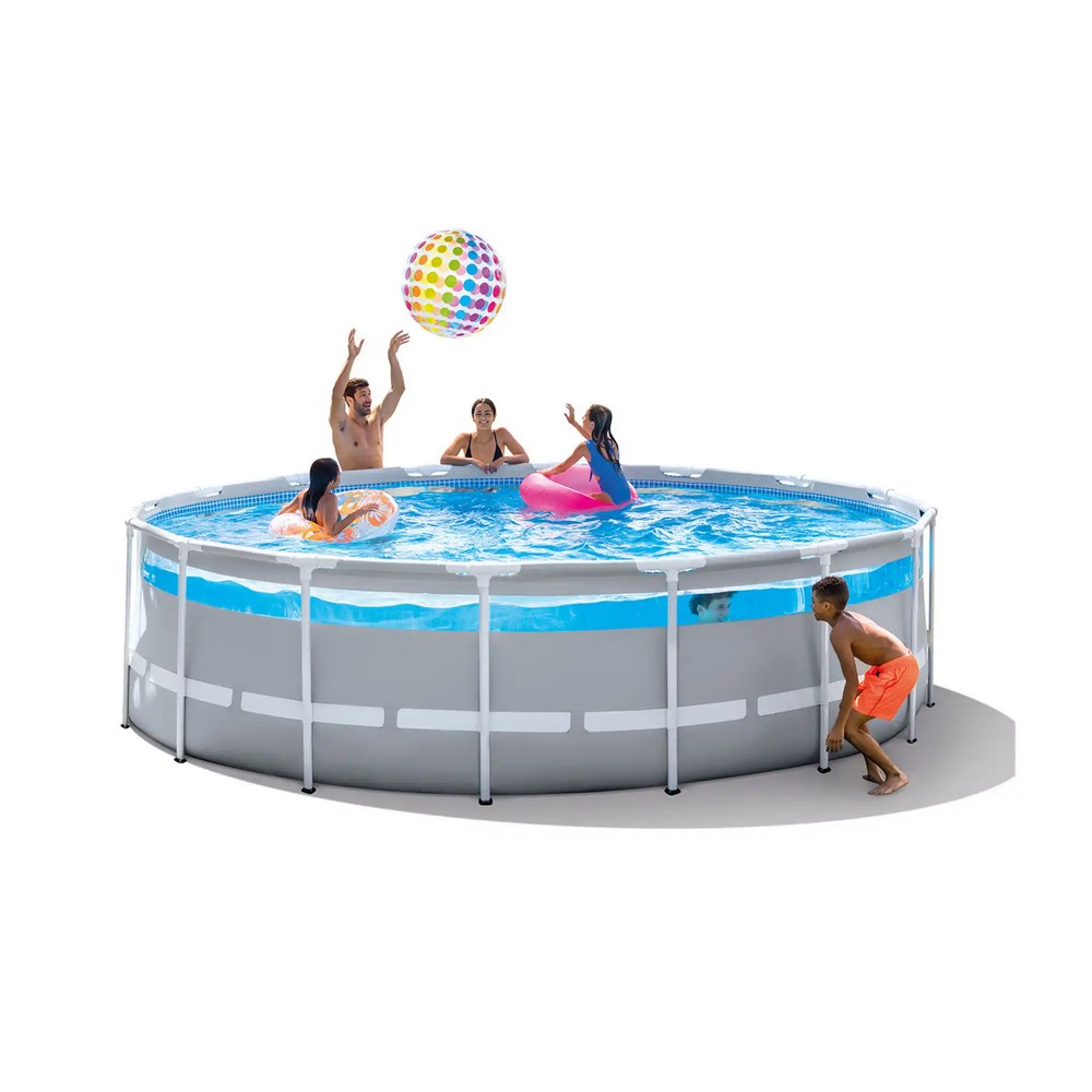 Intex Round Prism Frame Clearview Pool 4.88 x 1.22m