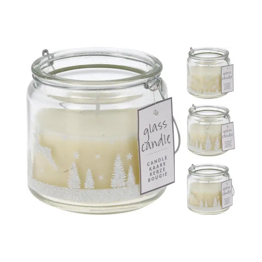 Koopman Candle In Glass 73Mm 3Ass