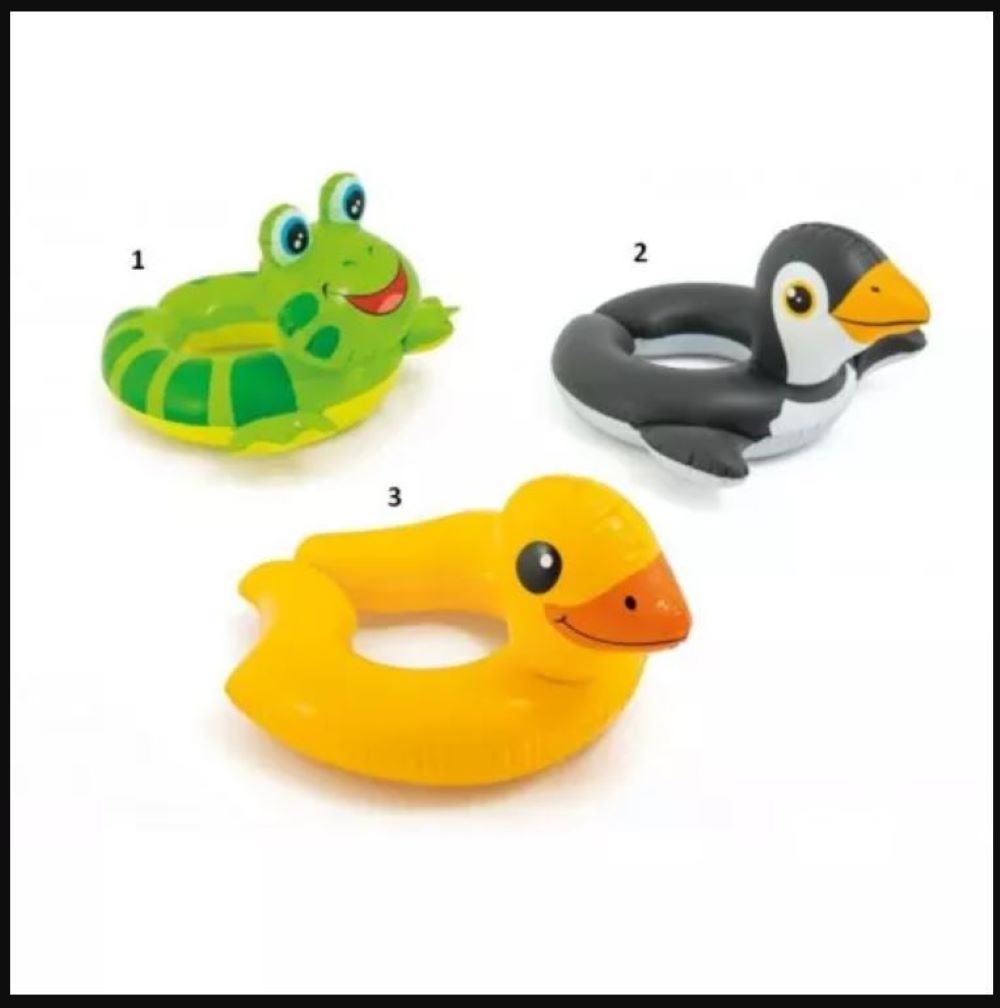 Intex Animal Inflatable Split Swim Rings - 2 Assortment