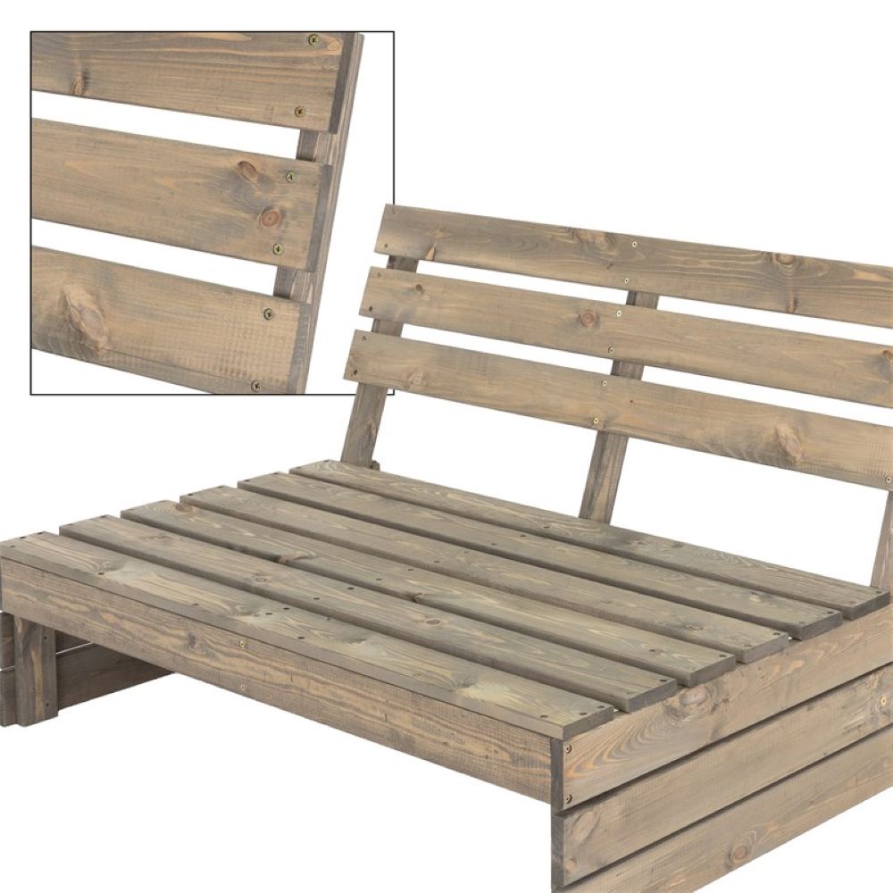 Koopman Pallet Bench 120Cm 2 Seater