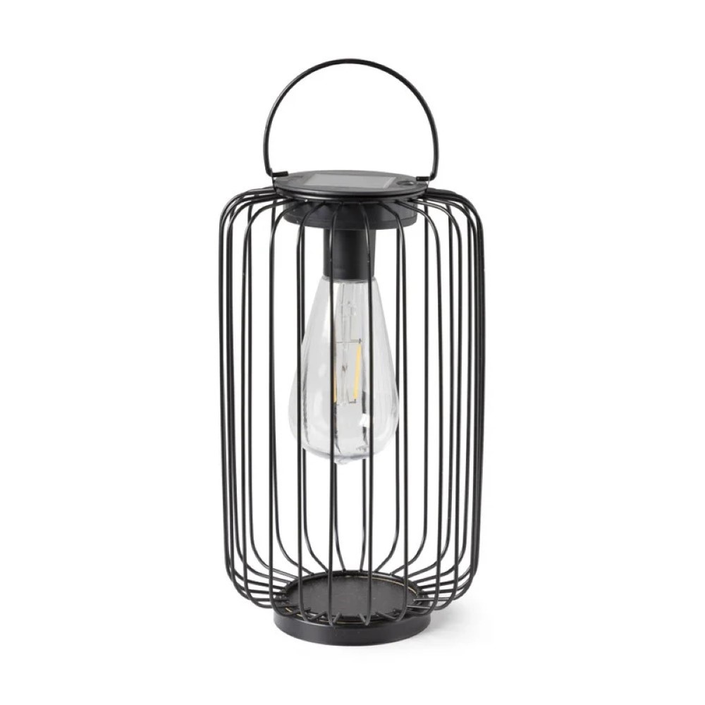 Koopman Solar Lantern Metal Black