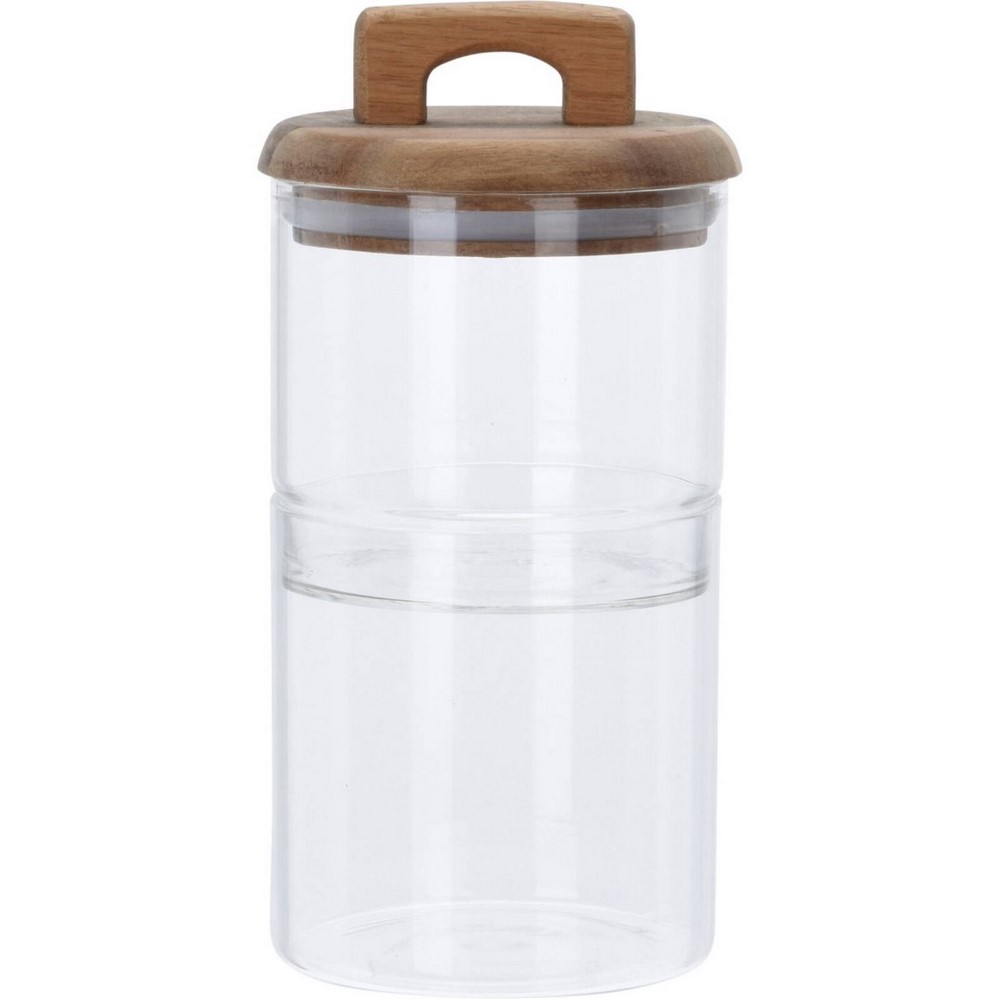 Koopman Storage Jar Set With Acacia Li