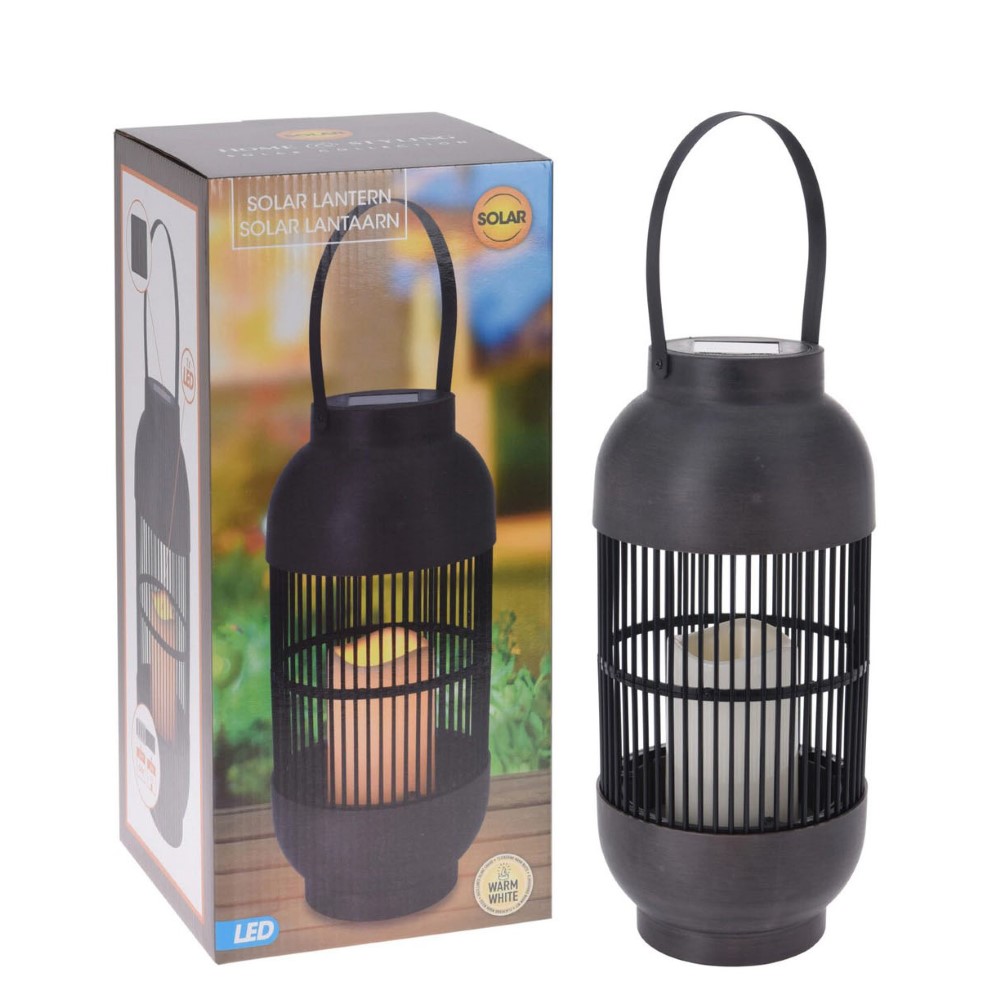 Koopman Solar Lantern Abs And Rattan