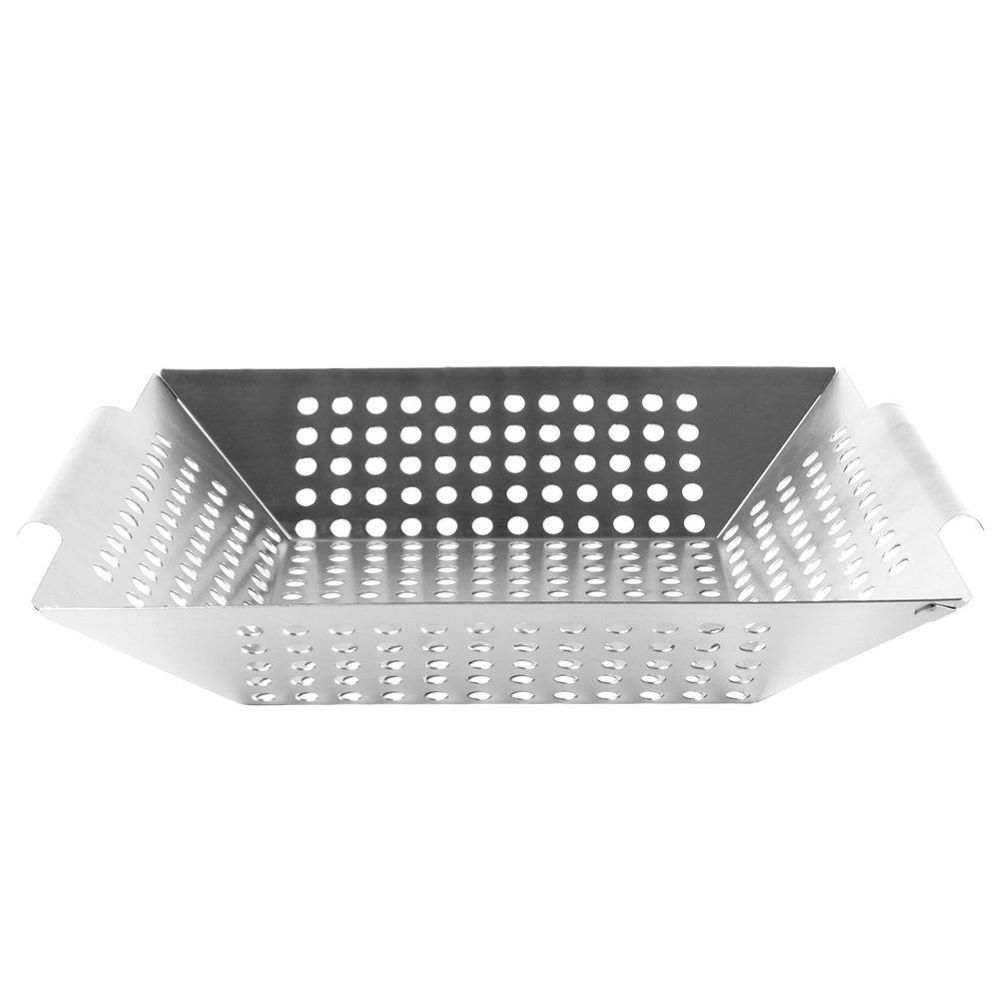 Koopman Steel Grill Basket Bbq Pan 34.5X30.5Cm