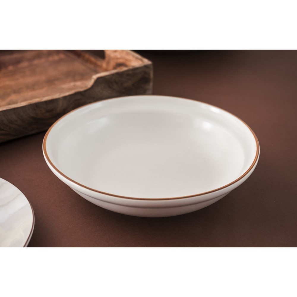 Koopman Plate Deep Dia 21Cm White Colo