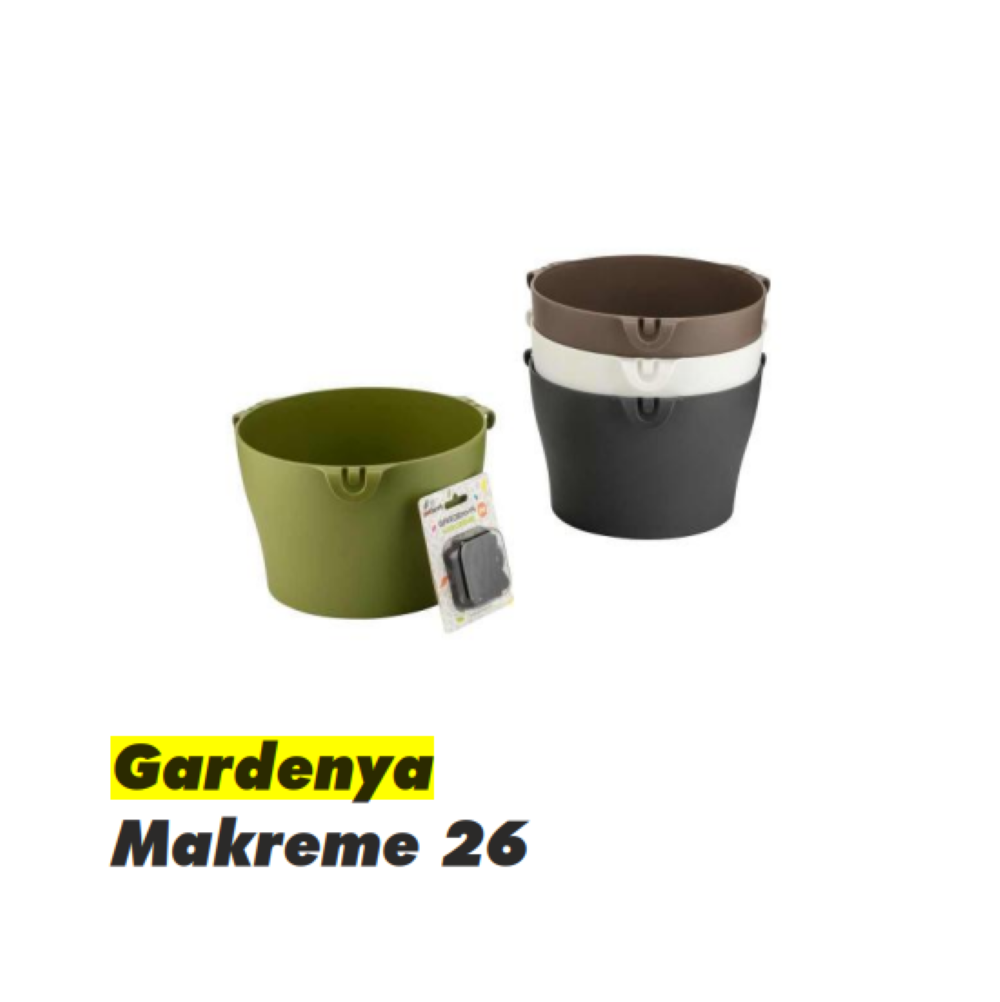 Poliwork Gardenya Makreme Flower Pot 26 Green