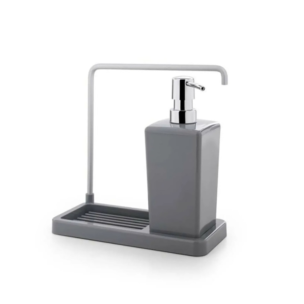 Primanova Luna Kitchen Liquid Soap Dispenser Grey