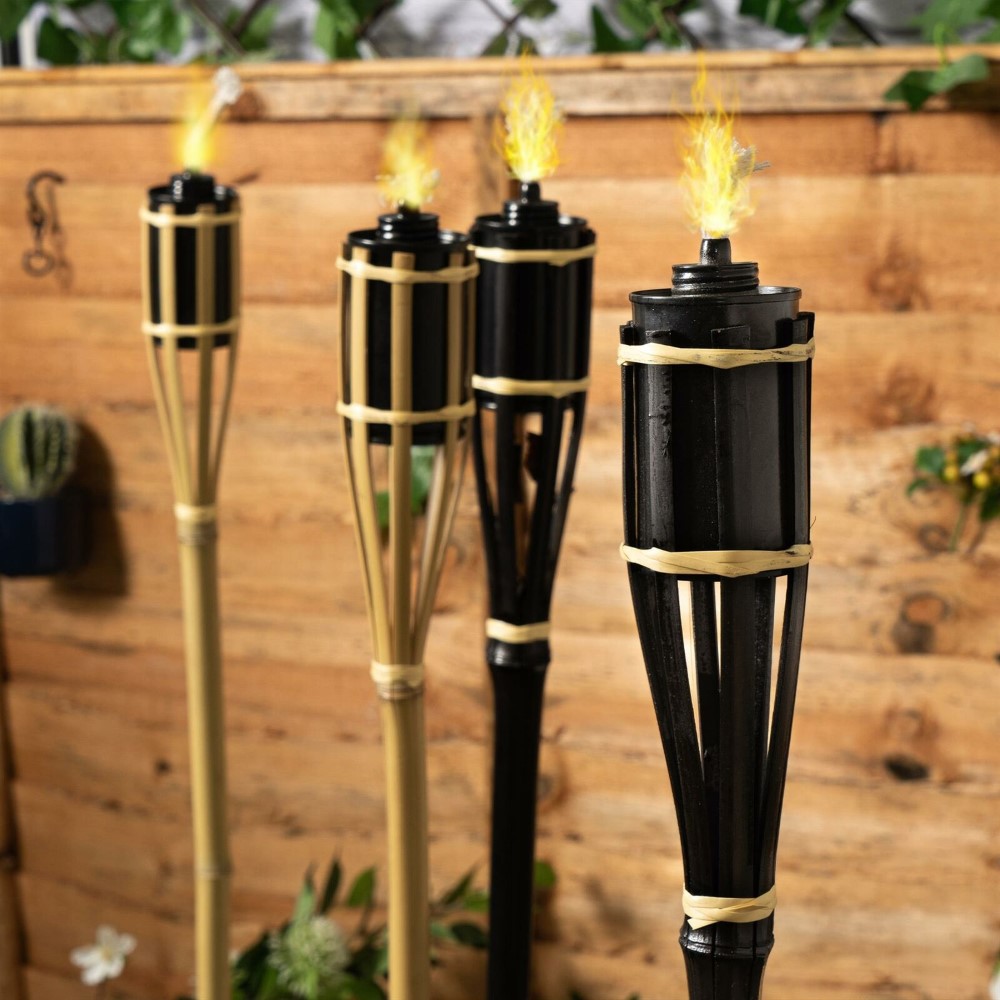 Koopman Garden Torch Nature 15Cm Bamboo Black