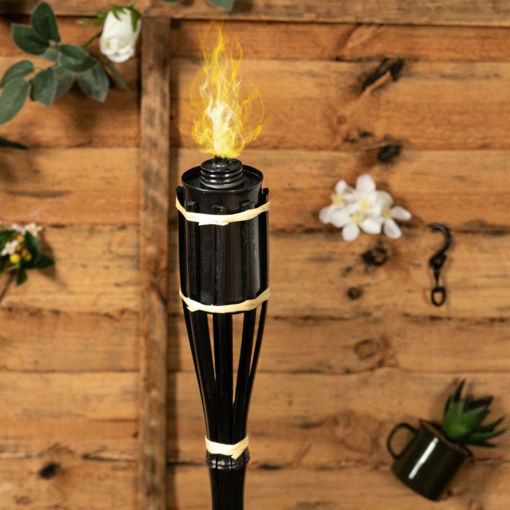 Koopman Garden Torch Nature 15Cm Bamboo Black