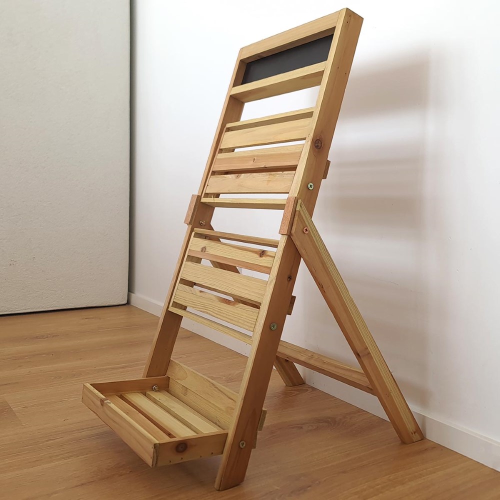 Koopman Plant Rack With 3 Levels 39X17X76Cm Wood