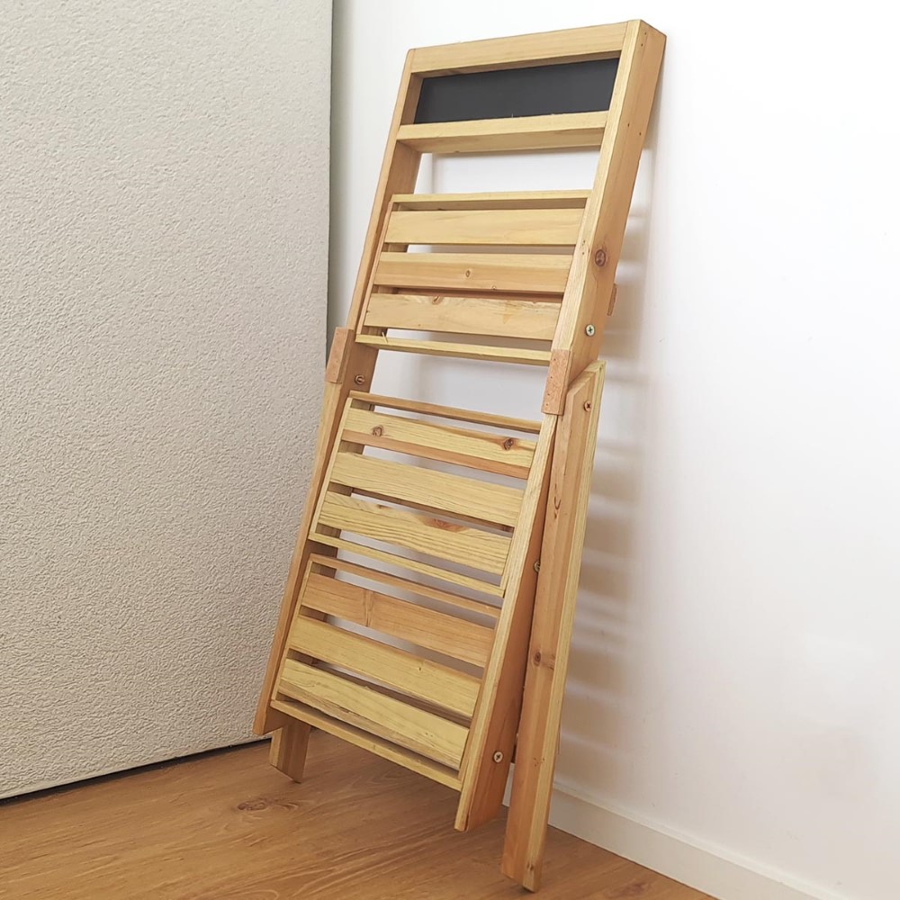Koopman Plant Rack With 3 Levels 39X17X76Cm Wood