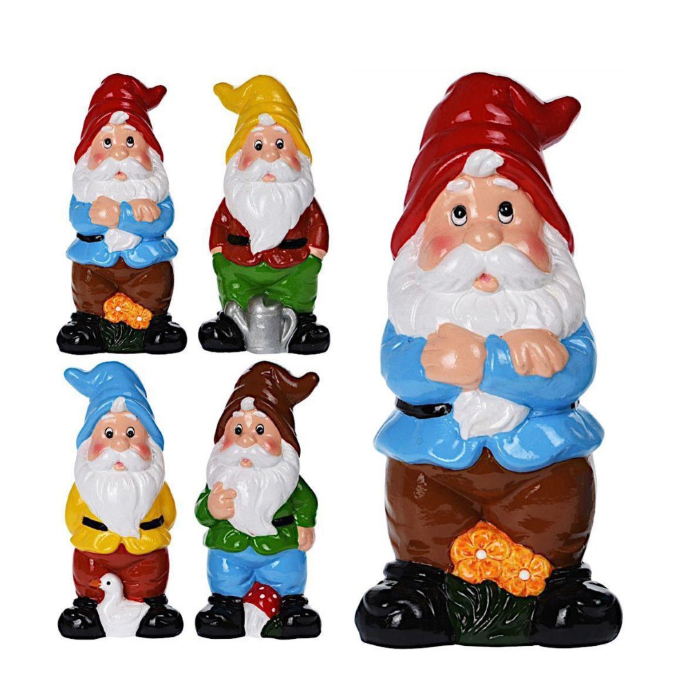 Koopman Decorative Garden Gnome 20Cm 4Ass