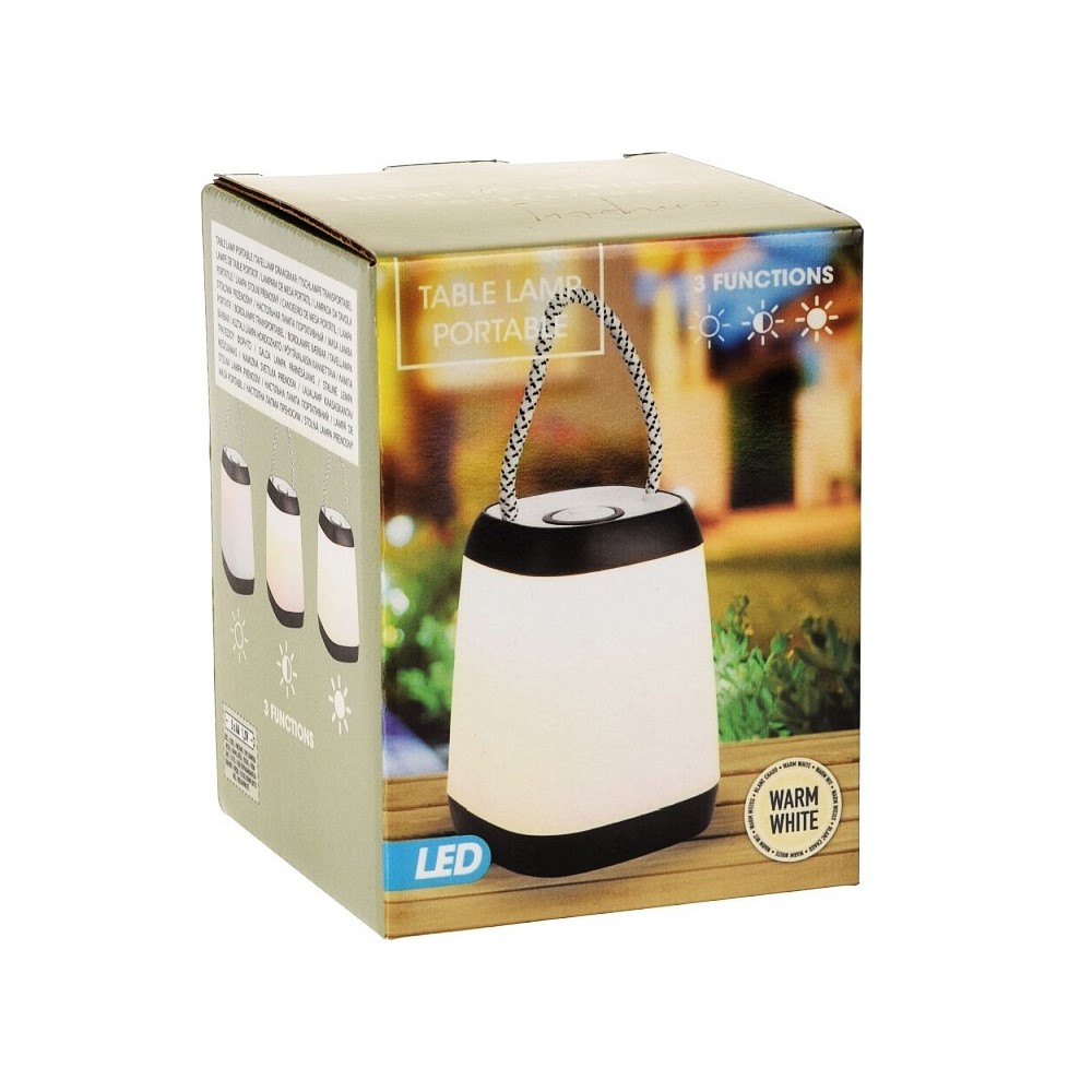 Koopman Table Lamp Portable Led Black