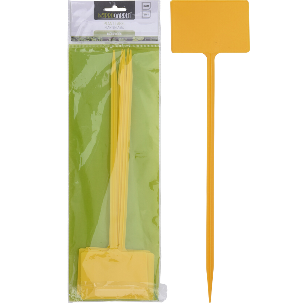 Koopman Plant Labels 35Cm Yellow 5Pcs