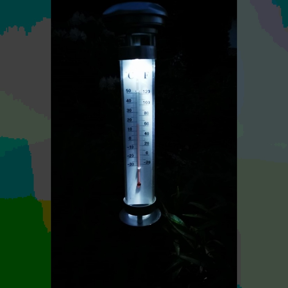Koopman Solar Thermometer Lamp