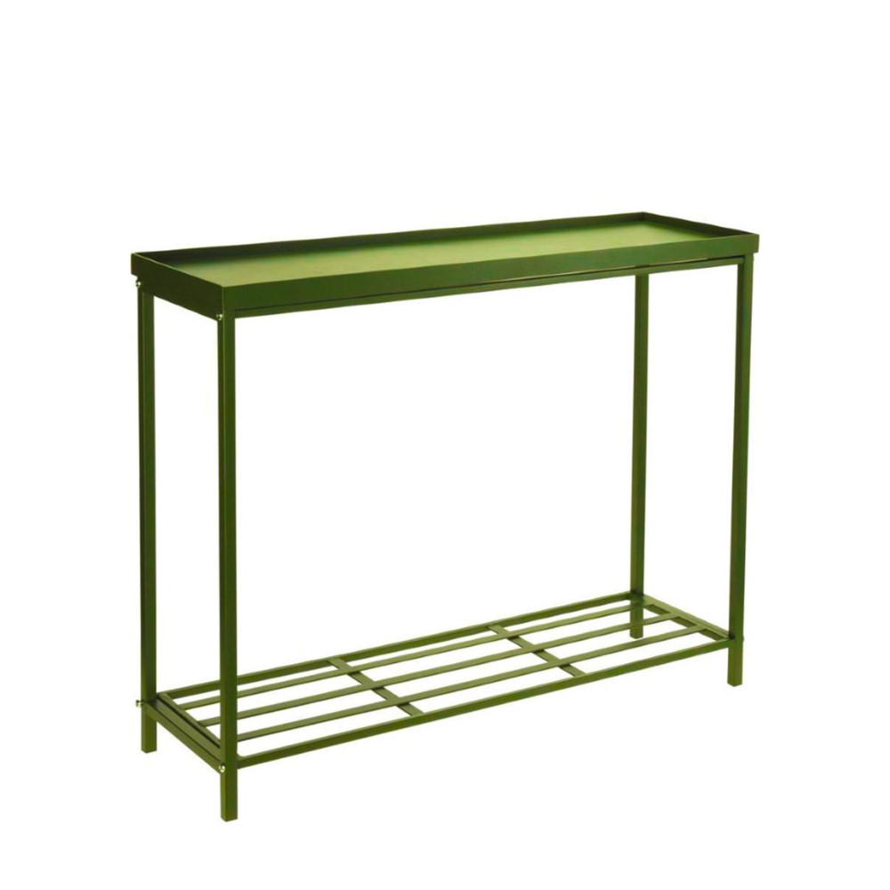 Koopman Flower Stand Metal Table 75X23X60Cm Green