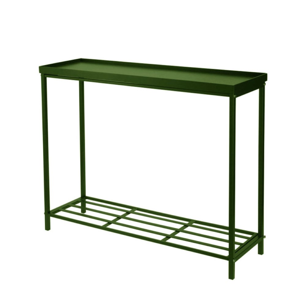 Koopman Flower Stand Metal Table 75X23X60Cm Green