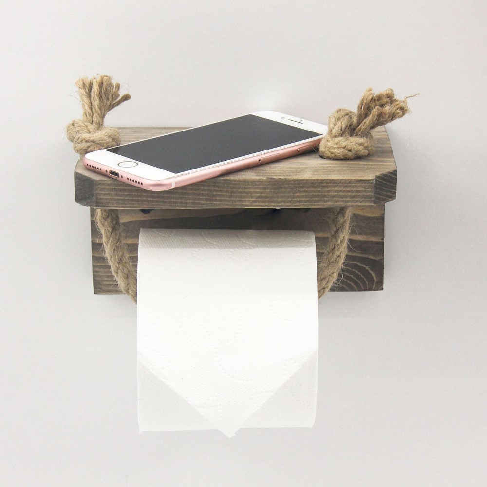 Asir Toilet Paper Holder Walnut